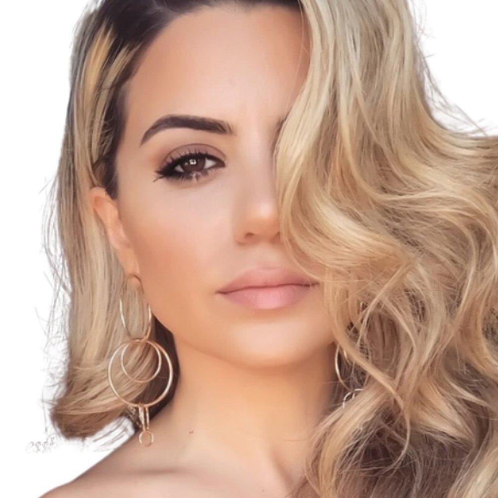 gold circle drop earrings